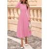 image:imagePRETTYGARDEN Womens Sweater Dress 2026 Long Sleeve Elegant Knit A Line Fall Wedding Guest Cocktail Midi Winter DressesPink