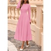 image:imagePRETTYGARDEN Womens Sweater Dress 2026 Long Sleeve Elegant Knit A Line Fall Wedding Guest Cocktail Midi Winter DressesPink