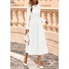 image:imagePRETTYGARDEN Womens Sweater Dress 2026 Long Sleeve Elegant Knit A Line Fall Wedding Guest Cocktail Midi Winter DressesWhite