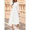 image:imagePRETTYGARDEN Womens Sweater Dress 2026 Long Sleeve Elegant Knit A Line Fall Wedding Guest Cocktail Midi Winter DressesWhite