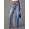 image:imagePRETTYGARDEN High Waisted Wide Leg Jeans for Women 2026 Trendy Baggy Straight Leg Stretchy Summer Denim Pants with PocketsDusk Blue