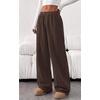 image:imagePRETTYGARDEN Fall Womens Sweatpants Baggy Wide Leg Pants with Pockets  Elastic Waist Loose Lounge Pants for Women Tailored Soft Cotton Sweatpants Women Fashion Y2k Outfits Jogger SweatpantBrown