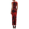 image:imagePRETTYGARDEN Womens Summer Wedding Guest Maxi Dress 2026 Spring Formal Floral Mesh Sleeveless Bodycon Vacation Long DressesBlack Red Flower