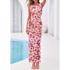 image:imagePRETTYGARDEN Womens Summer Wedding Guest Maxi Dress 2026 Spring Formal Floral Mesh Sleeveless Bodycon Vacation Long DressesFloral Brown Beige