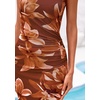 image:imagePRETTYGARDEN Womens Summer Wedding Guest Maxi Dress 2026 Spring Formal Floral Mesh Sleeveless Bodycon Vacation Long DressesFloral Red Brown