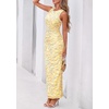 image:imagePRETTYGARDEN Womens Summer Wedding Guest Maxi Dress 2026 Spring Formal Floral Mesh Sleeveless Bodycon Vacation Long DressesFloral Yellow