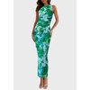 image:imagePRETTYGARDEN Womens Summer Wedding Guest Maxi Dress 2026 Spring Formal Floral Mesh Sleeveless Bodycon Vacation Long DressesGreen Floral