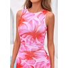 image:imagePRETTYGARDEN Womens Summer Wedding Guest Maxi Dress 2026 Spring Formal Floral Mesh Sleeveless Bodycon Vacation Long DressesPink Big Floral